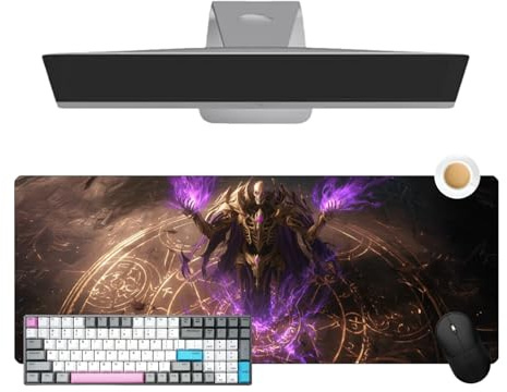 Overlord Anime Mauspad – Großes Gamer-Pad 800 × 300 × 3 mm – rutschfeste Unterseite und HD-Druck