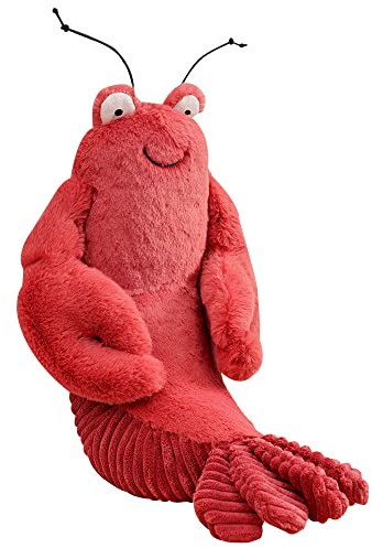 Xiyocadt Meereslebende Spielzeug Krabbel Spielzeug、Garnelen Stofftier, Simulation Krabbelspielzeug Shrimp Umarmung Der Weichen SüßEn Tiere Dekoration, Geschenk (45cm,Garnele)