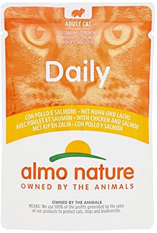 30er Pack Almo Nature Daily Menu Huhn & Lachs 70g