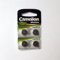 ARCAS Knopfzellen AG13 Alkaline Batterie 1,5V 11,6x5,4mm 4er-Pack auf Blister LR44 / A76