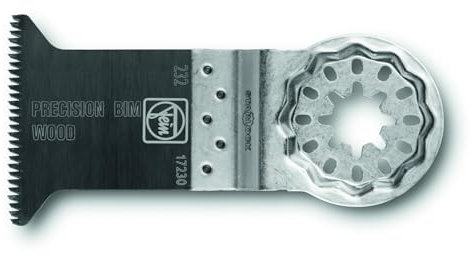 FEIN E-Cut precisión BIM, Set 5 hojas de sierra, Ancho 65 mm, Longitud 50 mm, Alojamiento Starlock, Bimetal con dentado Japan de doble hilera