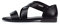 Pikolinos Flache Sandalen in Leder ALGAR für Frauen Farbe Negro