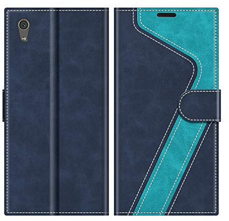 MOBESV Custodia per Sony Xperia XA1 Ultra, Cover a Libro Magnetica Custodia in Pelle per Sony Xperia XA1 Ultra, Blu