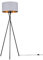 MiniSun | Modern Gloss Black Metal Tripod Floor Lamp with a Grey and Gold Shade | Floor Lamps & Torchieres, Home Décor, Improvement & Lifestyle Essential
