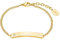 s.Oliver Armband Edelstahl Damen Armschmuck, mit Kristall, 17+3 cm, Gold, Kommt in Schmuck Geschenk Box, 2028471
