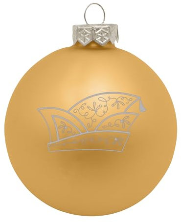 Deitert Weihnachtsbaumkugel (matt) mit Narrenkappe Gold
