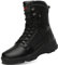IYVW 5.AA A003 Herren Militärstiefel wasserdicht Mikrofaser Outdoor-Schuhe Wanderhalbschuhe Schwarz 46EU