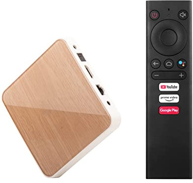 Lihuzmd Smart TV Box, Android 10,0 TV Box UHD 4K Reproductor Multimedia Amlogic S905X4 4GB 32GB/64GB 2,4G/5G WiFi Control Remoto por Voz Decodificador,4GB+32GB
