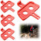 4 Pcs Bicycle Brake Spacer Disc Empty Pinch Hydraulic Disc Brakes Pads Spacer Plastic Mountain Bike Spacer Orange Recoil Pad Spacer Disc Cycling Repair Tools Compatible with Shimano MTB Road Bike