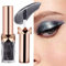 Glitzer Liquid Lidschatten,Glitzer Flüssig Lidschatten,Diamond Glitter Eyeliner Liquid,Waterproof Long-lasting Quick Drying Lidschatten Makeup Für Cosplay Party Makeup(Glänzendes Schwarz)