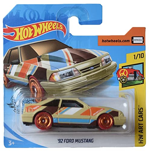 Hot Wheels '92 Ford Mustang, HW Art Cars 1/10 Short Card