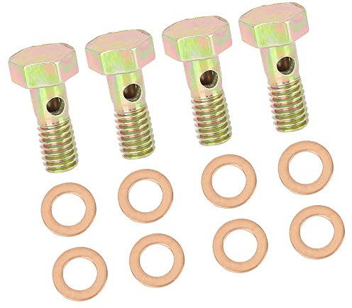 A ABSOPRO Banjo Boulons Frein Raccord Adaptateur M6x1.0mm Métrique Filetage (Ensemble de 4)