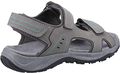 Cotswold Freshford Recycled Sandal Women's Grey/Turquoise Size 7