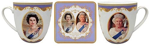 Coopers of Stortford Queen Elizabeth II Memorabilia Mug & Coaster Set