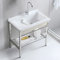 Fregadero Exterior Jardin Fregadero Individual Independiente con Grifo de Mangueras FríAs Y Calientes lavabo de cerámica Apto Para Restaurante LavanderíA Bar Casas de Alquiler ( Size : 61x50x82cm )