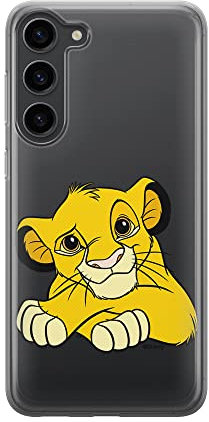 ERT Group Handyhülle für Samsung S23 Original und offiziell Lizenziertes Disney Muster Simba & Friends 009 optimal an die Form des Handy angepasst, teilweise transparent