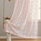 YJ YANJUN Tende in voile trasparente rosa chiaro, 229 cm, in pizzo vittoriano, per soggiorno, sala da pranzo, porte e terrazze, 132 x 229 cm (larghezza x lunghezza), colore: rosa chiaro