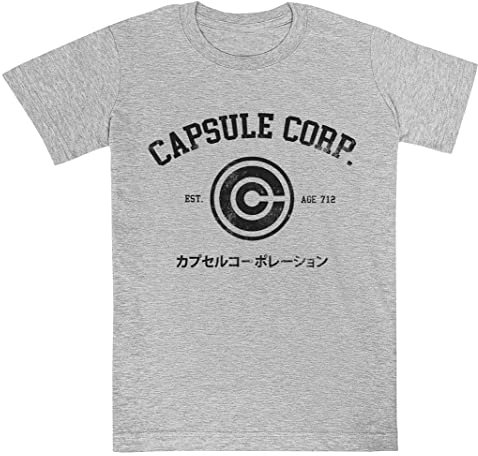 Capsule Corp. T-Shirt Gris À Manches Courtes Kids Tee