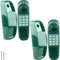 Haconba Schaukelset, Handyspielzeug, Sicherheitsgriff, Telefon, Spieltelefon mit Zahlenschlüssel für Kinder, Outdoor-Spielplatz, Baumhaus-Zubehör, Grün, 2 Stück