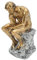 Miskall 10-Zoll-Harz, Der Denker-Statue, Denkender Mann, Skulpturen, Sammlerfigur, Heimdekoration, Wohnzimmer-Dekoration