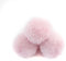 Wambere 10 Stück 8cm Pompons zum Basteln,Pompon Kunstfell Bommel Plüschbälle mit Elastischer Schlaufe,für DIY Kunsthandwerk Haarschmuck Hochzeiten Geburtstage Weihnachten Dekorationen,Hellrosa B