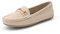 DREAM PAIRS Damen Loafer Bequeme Mokassins Slippers Damen Niedrige Schuhe Faltbare Klassische Loafer Khaki-Suede 41 (EUR) SDLS2205W-NEW-E