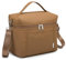 NOL Natural Organic Lifestyle Isolierte Lunchtasche für Damen, Kühltasche, leicht, Nylon, wasserdicht, Lunchbox für die Arbeit (klein, braun)