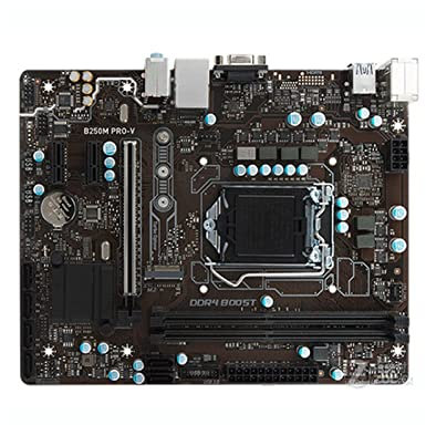 Carte mère d'ordinateur Fit for MSI B250M Pro-V Carte Mère Originale LGA 1151 I7 I5 I3 DDR4 32GB PCI-E 3.0 M.2 USB2.0 USB3.1 SATA3 B250 Board De Bureau Utilisé