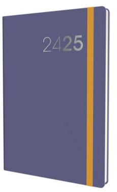 Collins Legacy Jahresplaner, A6, Wochenansicht, akademisches Jahr 2024-25, Violett, Wochenplaner für Schüler, Lehrer und Akademiker, CL63M.55-2425, August 2024 bis August 2025