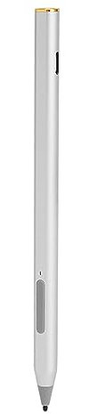 Stylet MPP2.0 Stylet Universel Magnétique avec 2 Pointes, Rechargeable par USB-C, 4096 Niveaux de Pression, pour/pour ASUS Transformer/pour HP Envy, etc. (Silver)