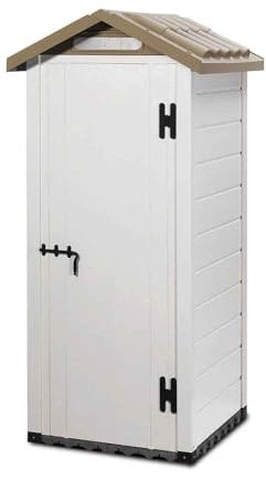 Tuscany 80 - Casetta da giardino in PVC con pavimento