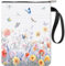 CRASPIRE Fiori Farfalle Custodia per Libri con Cerniera Amanti dei Libri Regali Copertina Rigida Libri in Brossura Custodia Protettiva per Libri Impermeabile Tasca Frontale Custodia Cover per Donne