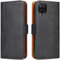 ROJIOJIO Handyhülle für Samsung Galaxy A12/ M12, Leder Handytasche Kartenfach Klappständer Magnetisch Lederhülle für Samsung Galaxy A12/ M12 Hülle, Schwarz