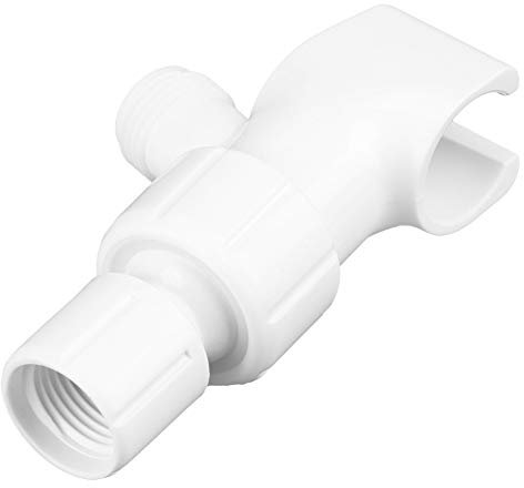 Inversor de ducha universal blanco, adaptador de soporte de ducha de mano ajustable, accesorio de baño
