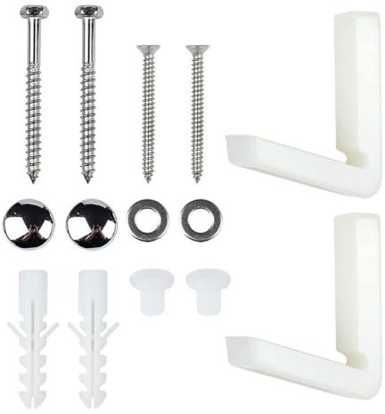 Kit Completo di Viti e Staffe di Fissaggio per Sanitari a Pavimento Standard Bidet Water WC