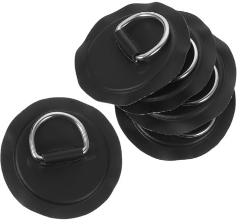HANABASS D-Ring Edelstahl PVC 5 Stück D-förmig Robuste Schnallen Für Aufblasbare Schlauchboote Kajaks Paddleboards Zubehör