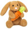 Teddy Hermann 93958 Häschen Lilly m. Möhre 23 cm, Kuscheltier, Plüschtier