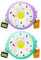 Sxutop 2 Pièces Mignon Porte Monnaies en Silicone Fille Sac à Main en Forme de Donut avec Sangle Réglable Joli Pochette de Monnaie Fermeture Eclair pour Ranger des Pièces de Monnaie Clés Cartes