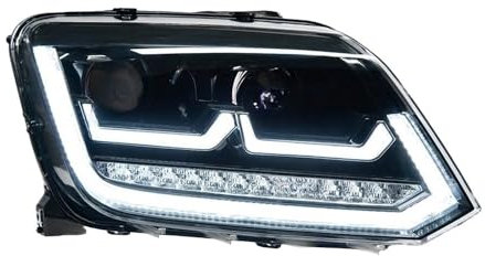 Scheinwerfer Shell Lens Auto Für Für AMAROK 2010-2022 Scheinwerfer 12V DRL Bi Xenon Birne Auto Zubehör Kopf Lampe