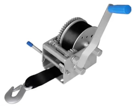 Boat Trailer Hand Winch 4WD 3000kg/6615lb Manual Car Webbing Strap 3 Speed