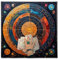 Tarots Tischdecke Universum Planet Astrologie Altäre Stoff Göttisch Kartentisch Stoff Wandteppich Hexerei Versorgung