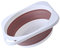 WRITWAA lavabo pieghevole portatile lavaggio secchio pieghevole bacino facciale piccolo lavabo Bacino d'acqua pieghevole bacino del bacinella per lavare i piatti plastica rosa
