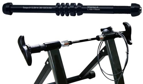 Zqkimzi Perno Allenatore Per Bicicletta - Adattatore Ruota Posteriore Per Ciclismo Rullo Sostitutivo,Larghezza Regolabile Accessorio Allenamento Uomo Donna