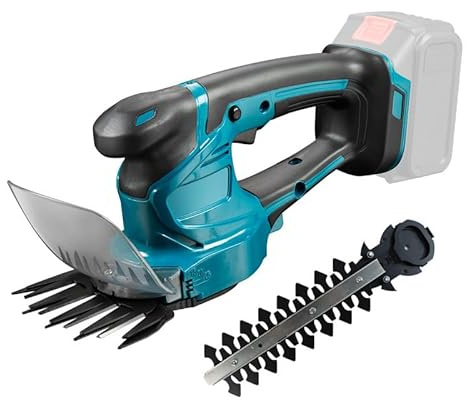 Heckenschere Akku für Makita 18V Batterie, Akku-Gras- und Strauchschere,6-5/16 Schnittbreite Grasscherenmesser, Elektrische Heckenschere, ohne Akku und Ladegerät (Blue)
