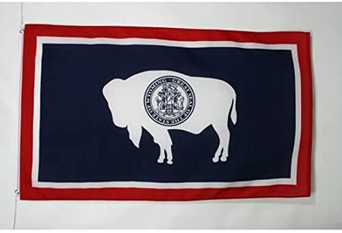 AZ FLAG - Drapeau Wyoming - 150x90 cm - Drapeau 100% Polyester Avec Oeillets Métalliques Intégrés - Pavillon 110 g
