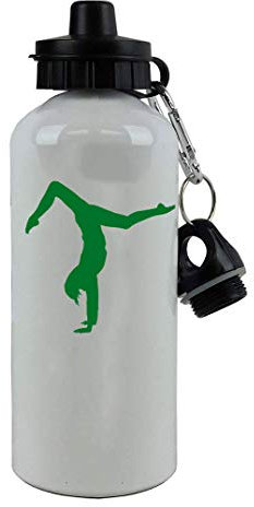 Bouteille d'eau de sport personnalisée en aluminium avec couvercle personnalisable Vert 600 ml