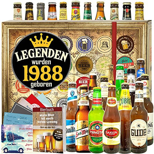 Legenden 1988-24x Bier aus aller Welt und D - Geschenktipps für Ihn/Adventskalender 2024 2025 mit Bier
