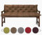 sunnypillow Bankauflage Stuhlkissen Bankkissen 200 x 50 x 50 cm Sitzkissen und Rückenkissen für Hollywoodschaukel Polsterauflage Auflage für Gartenbank viele Farben und Größen zur Auswahl Braun