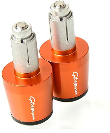 Motorrad 7/8 22MM CNC Lenker Handgriffe Lenker Endkappe Für Vespa Granturismo 125/200 GTS 125/250 S125 / 150/300 Super Griffe Lenkerenden (Color : Orange)