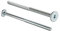 woplus Flachkopfschrauben Möbelschrauben Möbelverbinder Stahl Verzinkt M6 x 90mm Flachkopf Antrieb:Innensechskant SW4 (10 Stück M6 x 90mm)